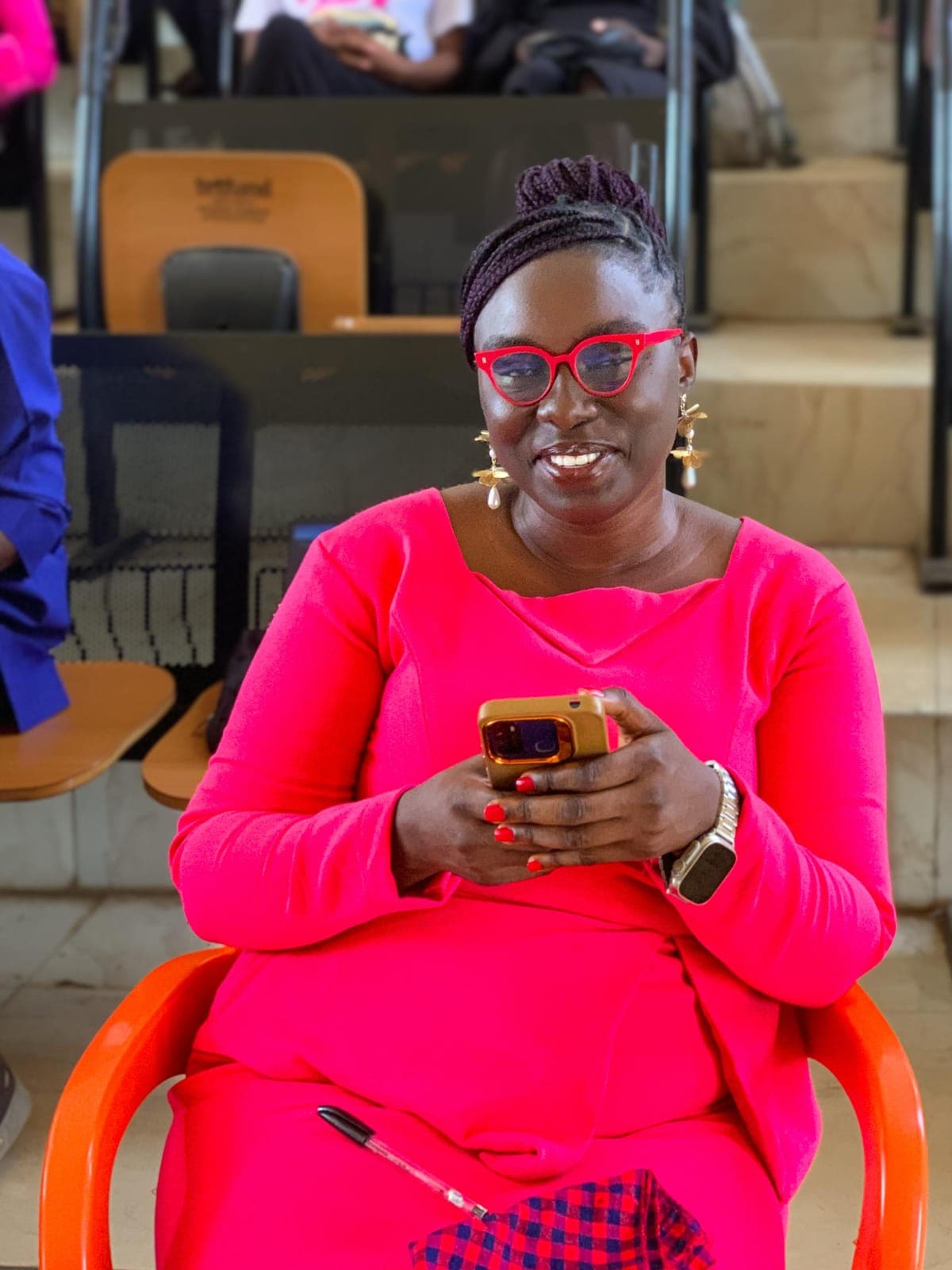 A guest at the International Women's Day program