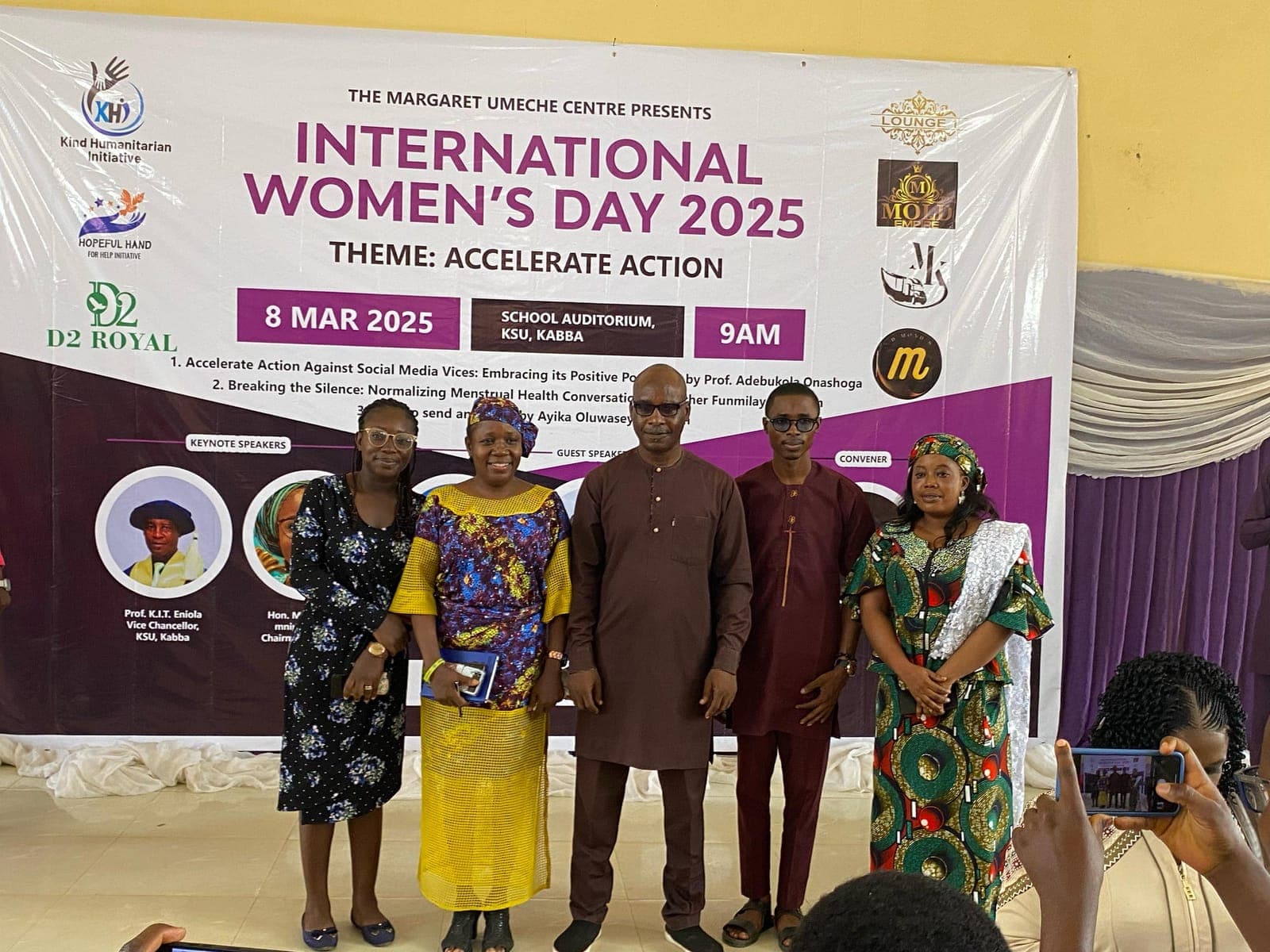 Guests gathered at the International Women's Day 2025 program, KSU Kabba