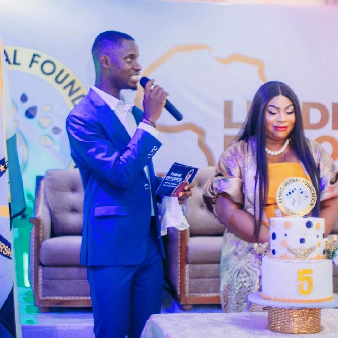 Kenvic Global Foundation fifth-anniversary celebration on stage