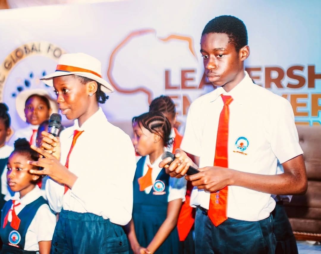 Students speaking at the Kenvic leadership conference