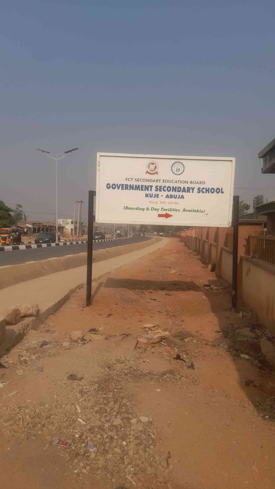 Government Secondary School Kuje, Abuja signboard